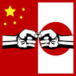 China and Japan. Conflict