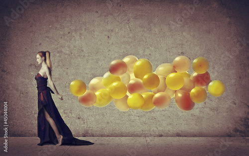 Photo: Elegant Girl in Black Elegant Girl in Black
