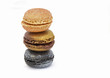 3 macarons avec paillettes