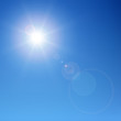 Sun with lens flare