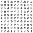 canvas print picture - 100 Website icons