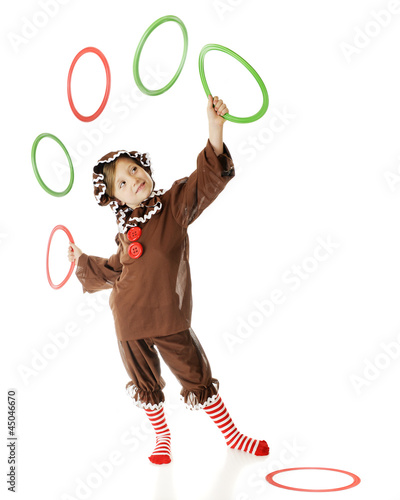 Photo: Jugling Gingerbread Girl Jugling Gingerbread Girl