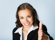 Businesswoman giving hand for handshake