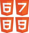 HTML 6, 7, 8, 9 Concept signs