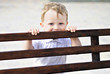 Photo: The little boy on sea coast The little boy on sea coast