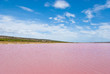 Strange colored Water at Pink Lake, Western Australia