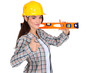 Positive woman giving the thumbs-up