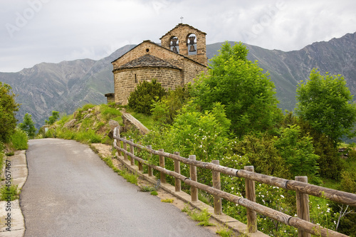 Photo: romanesque church of Sant Quirc de Durro in Vall de Boi romanesque church of Sant Quirc de Durro in Vall de Boi