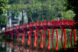 ,pont du temple Ngoc Son. hanoi,vietnam