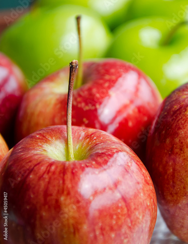 Photo: Close up red apple Close up red apple