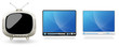 TV and Video Screens Vectors