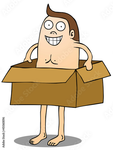 Vektor: Man in box Man in box