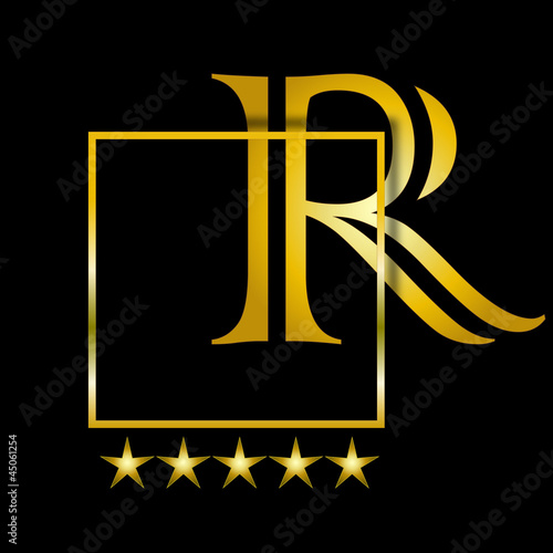 Vector: R superior gold R superior gold
