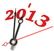 new year 2013 concept clock