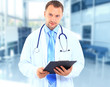 portrait of doctor in white coat and stethoscope