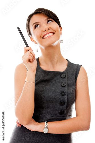 Foto: Pensive business woman Pensive business woman