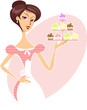 Vektor: Sweet cupcakes Sweet cupcakes