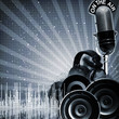 Abstract disco and party backgrounds with copy-space for your de