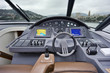 Italy, Atlantica luxury yacht, cockpit, driving consolle