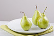 pears on the plate