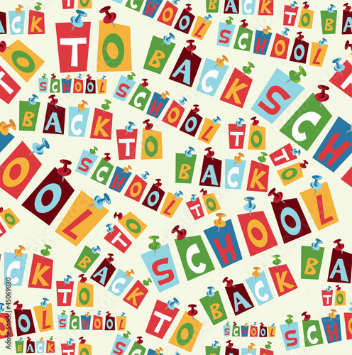 Vector: Back to School pattern Back to School pattern
