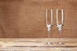 Photo: Two champagne glass Two champagne glass