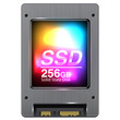 Solid state disk with neon label