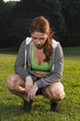 Relax - tired woman after sport