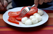 Assiette de tomate mozarella