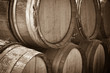 Photo: Wine Barrels in a Cellar Wine Barrels in a Cellar