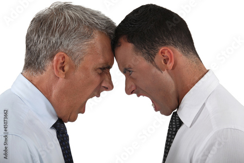 Photo: Two businessmen having an argument Two businessmen having an argument