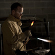 "USA, Utah, Orem, male welder with blowtorch in workshop"