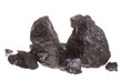 piece of coal isolated on white