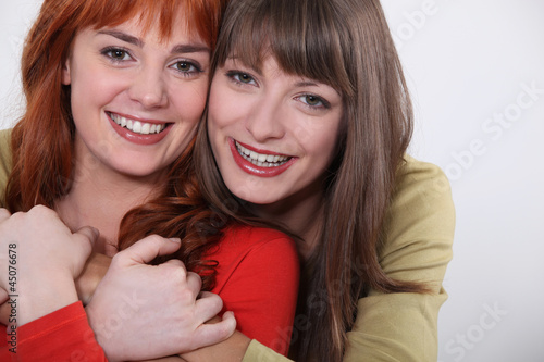 Photo: Two smiling young women Two smiling young women