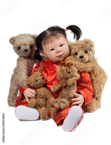 Photo: Baby and Teddy Bears Baby and Teddy Bears