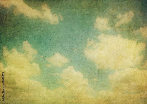Photo: retro image of cloudy sky retro image of cloudy sky