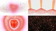 hearts in different situations