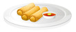 Bread roll and sauce