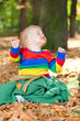 kind freude im herbst