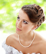 Beautiful young bride outdoor