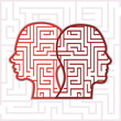 Vector: Maze heads vector Maze heads vector