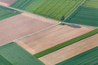 canvas print picture - Feld von oben
