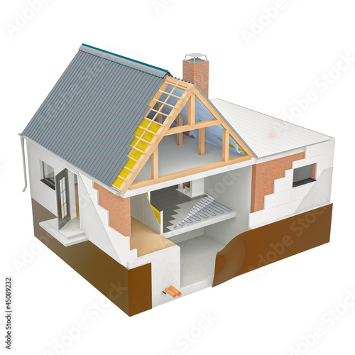Illustration: Hauskonstruktion Hauskonstruktion
