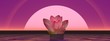 Lily flower and moonlight
