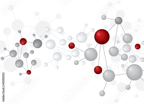 Vector: Molecule background Molecule background