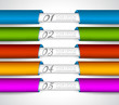 Mordern realistic paper tags for products ranking