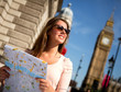 Woman sightseeing in London