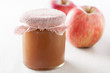 pot of homemade apple jam