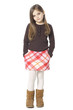 Studio portrait of girl (8-9)