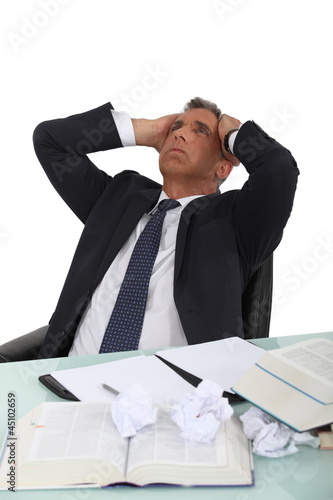 Photo: Stressed executive Stressed executive